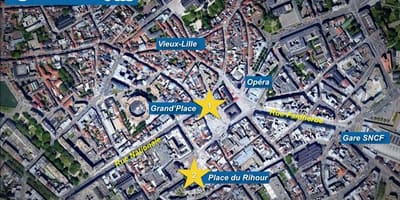 地図リールのクリスマスマーケット