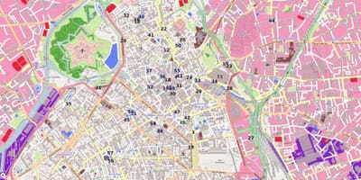 リールの地図
