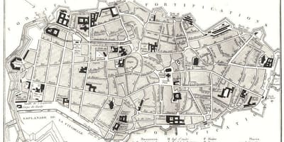 地図リールの旧市街