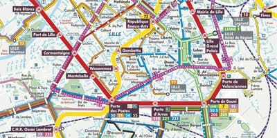 ストリートマップのリールフランス