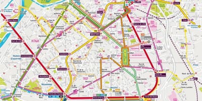 地図のリールバス
