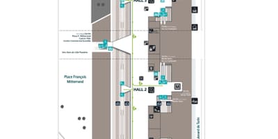 地図のリールユーロスター駅