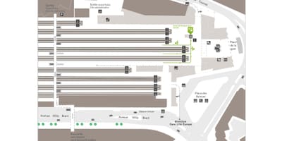 リール駅での地図