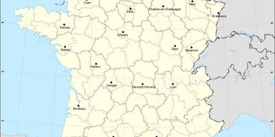 ショーリールフランスの地図